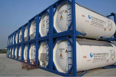 Sıvı Azot Depolama ISO Tankı Konteyner 0.41 Bar Harici Basınç -40 ℃ -130 ℃