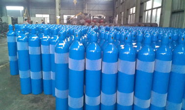 Mavi Renk Özelleştirilmiş Dikişsiz Çelik Sıkıştırılmış Gaz Silindir 8L - 22.3L ISO9809-3