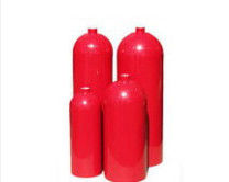 Kırmızı / Gri 210BAR 34CrMo4 Medikal Basınçlı Gaz Silindir 5L - 14L